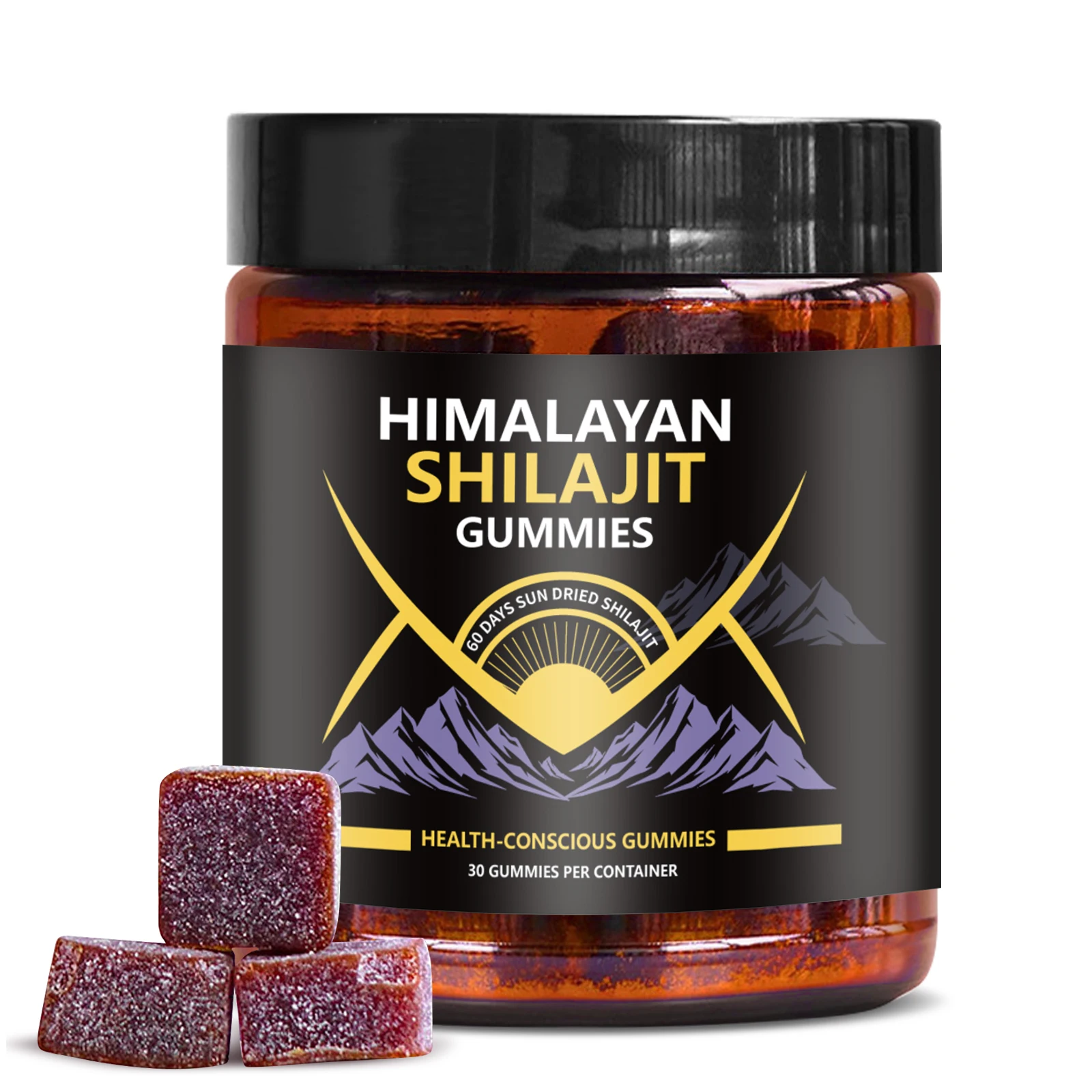 HOT SALE Shilajit Gummies Wholesale 30 Gummies Per Bottle