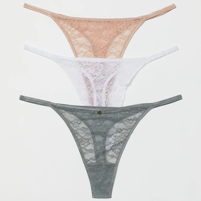 Wholesale Sexy Stylish Side Narrow Strap Low Waist G-string Lace Thong Underwear Panties For Women