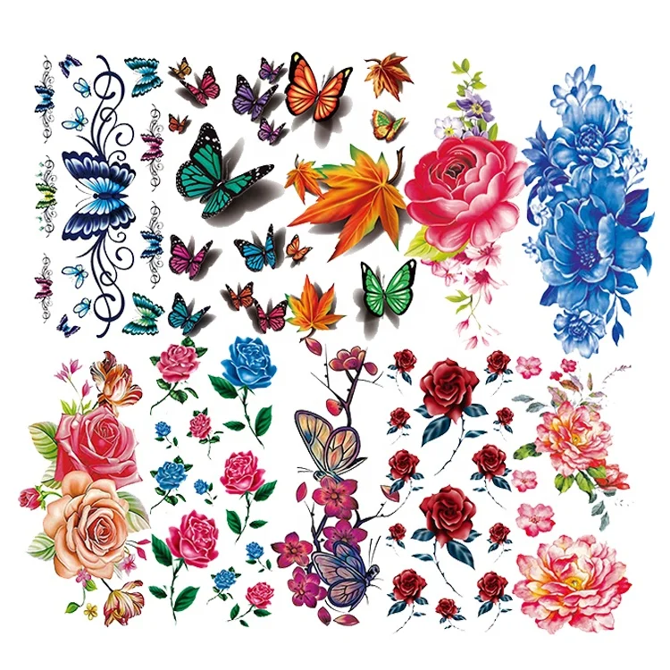 Premium Quality Summer Necessary All Ages Adornments Safe Fun Stylish Colored Glitter Tattoos