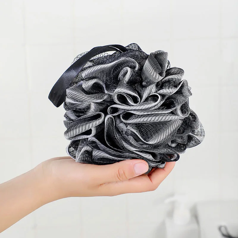 Wholesale Fast Foaming Bath Sponge Shower Loofahs Mesh Pouf Bath Brush Soft Net Body Scrubber Sponge Ball