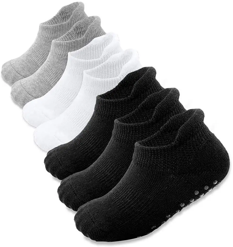 High Quality Toddler Socks Non-slip Warm 100 Cotton Comfortable Ankle Socks for Kids and Baby