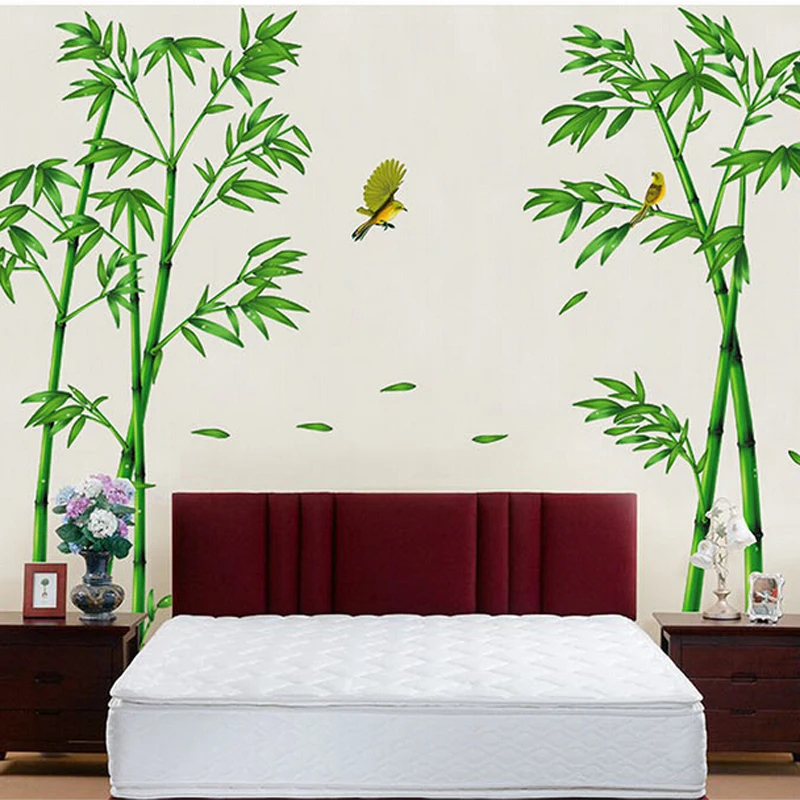 
Adhesive 3d large bamboo outdoor wall stickers 