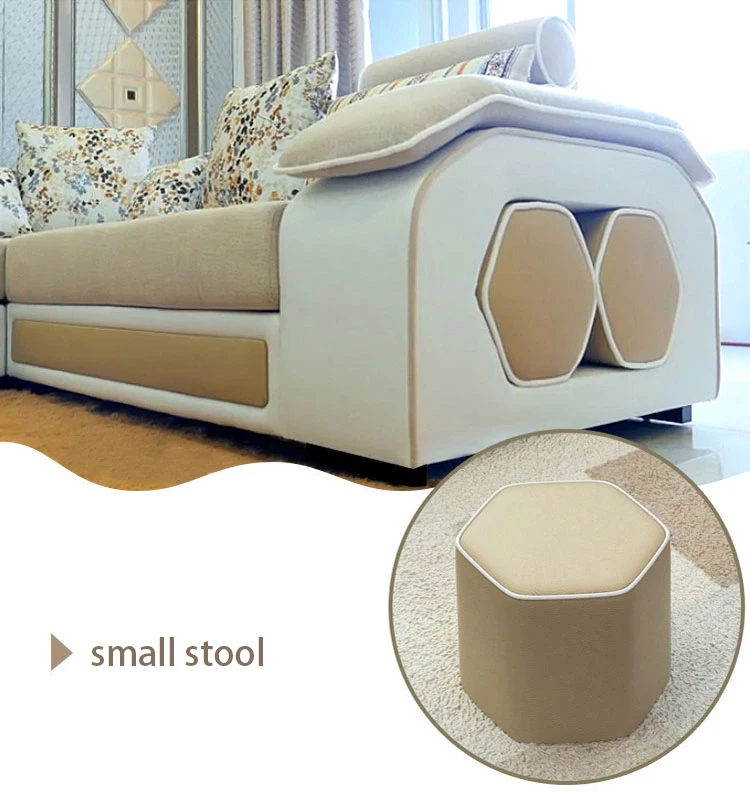 Reclinable Waterproof Relax Fabric Sectional Sofa Set Living Room Furniture Solid Wood Frame High Density Foam Modular Sofa