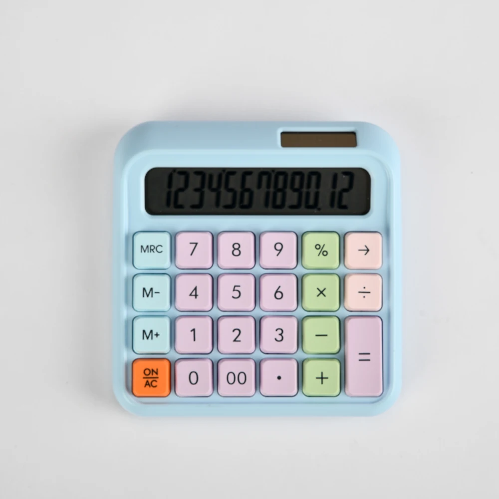 Калькулятор цветной колледж студент офис финансовый бухгалтерский учет Высокая клавиатура милый ключевой калькулятор