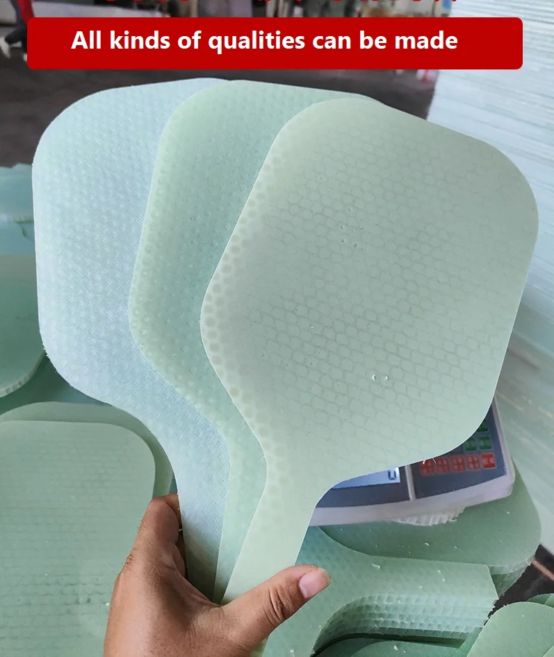 Cheap Customized Semi-finished Pickleball paddle high quality PP honeycomb fiberglass carbon fiber blank paddle manufacturer