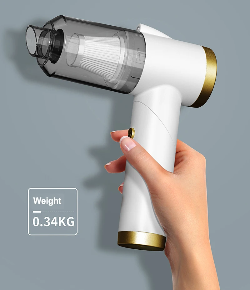 
 Портативный автомобильный мини-пылесос беспроводной ручной 120 Вт автомобильный пылесос для использования в автомобиле пылесос  