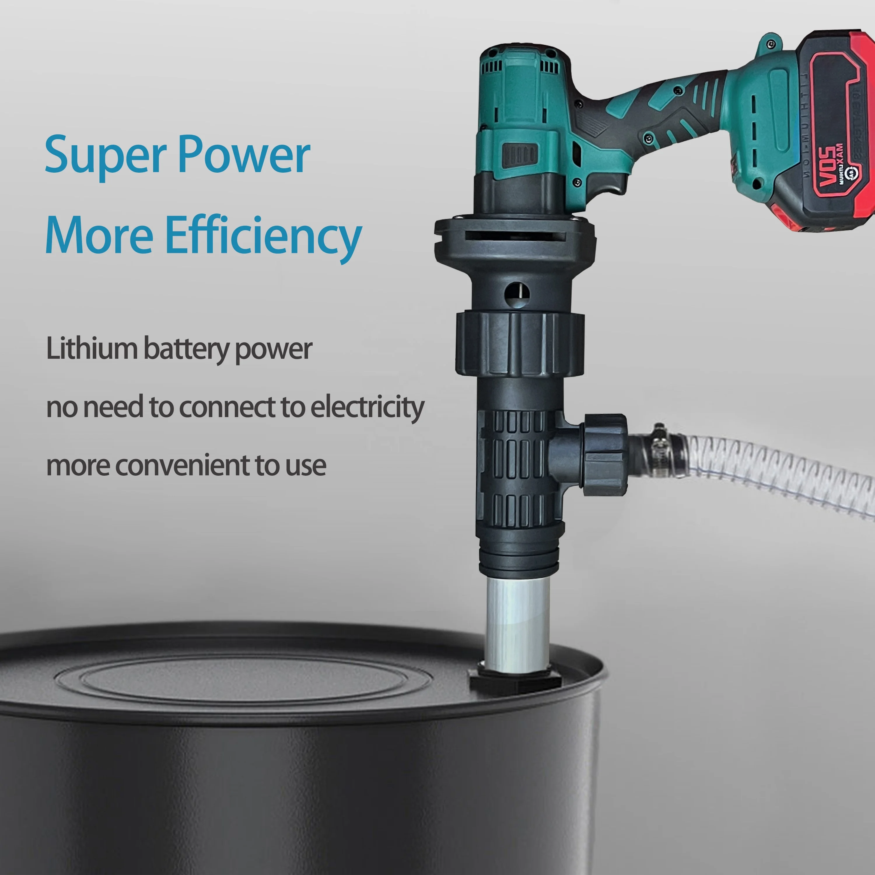 20V Cordless brushless portable pumping unit liquid electric oil drum pump water oil pump