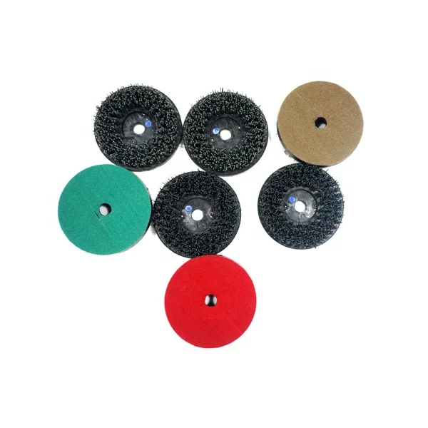 Round Hook Nylon Diamond Marble Stripping Abrasive Brush