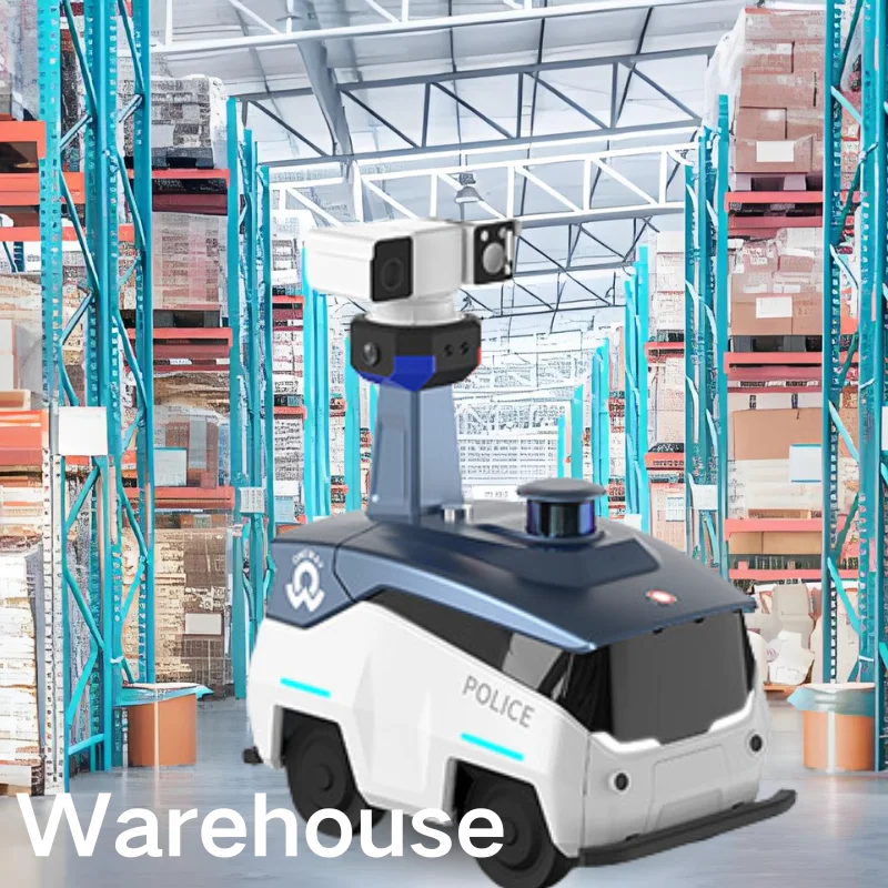 Intelligent Alarm Autonomous Patrol Robot Security Guard Patrol Robot Detect For Park Factory