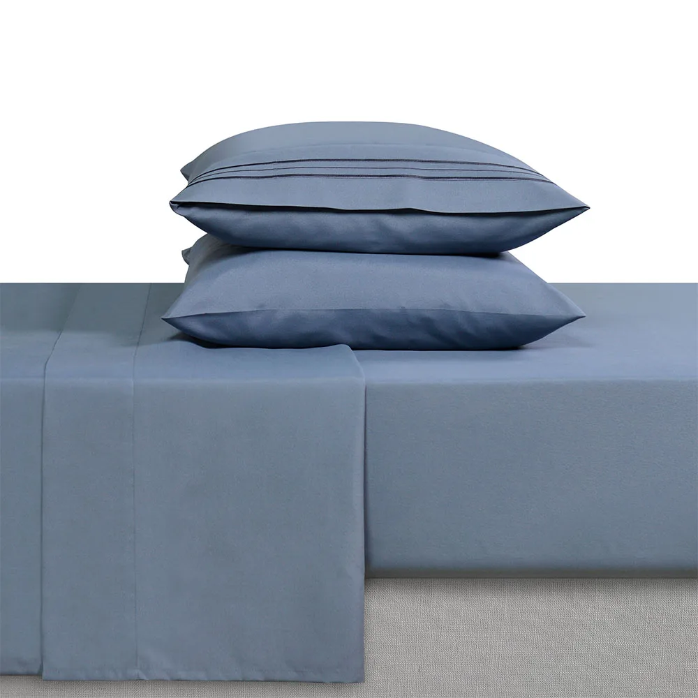 Plain Color Bedsheet Bedding Set King Size 100% Microfiber Polyester Bed sheet and Pillow Cover Solid Dyed