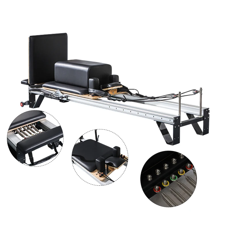 
manufacturer adjustable yogo sliding bed metal clinical pilates reformer 