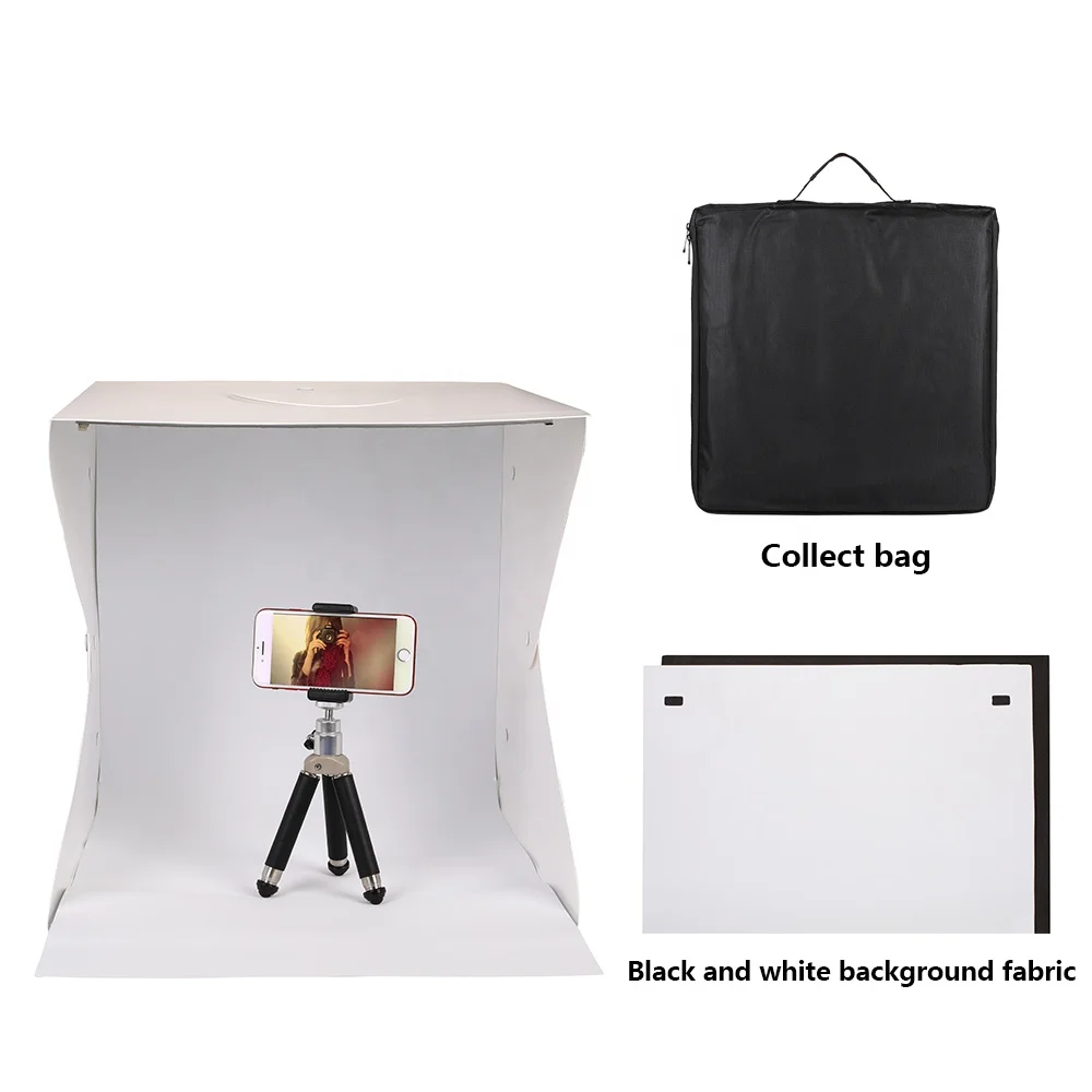 Kaliou K007  40*40*40cm Foldable White photo studio box