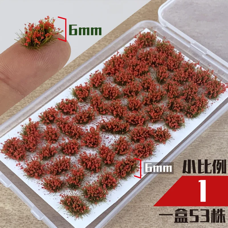 Bfcz Irregular Flower Cluster (small) Model Straw Field Landscape Simulation Static Building Sand Table Materials