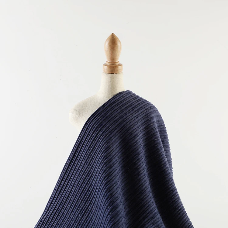 Popular Cotton moot needle jacquard knit fabric for sweater