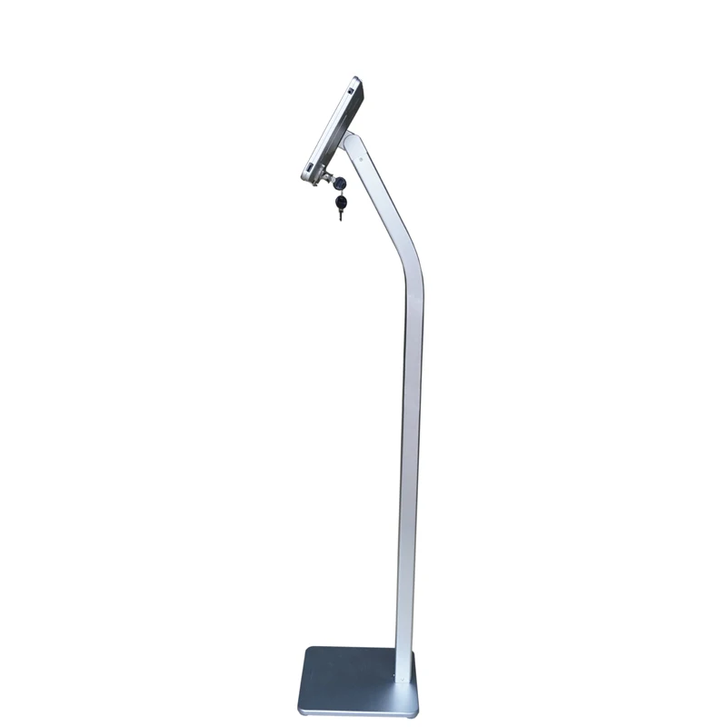 Newly retail antitheft security tablet floor stand for ipad with aluminum alloy material