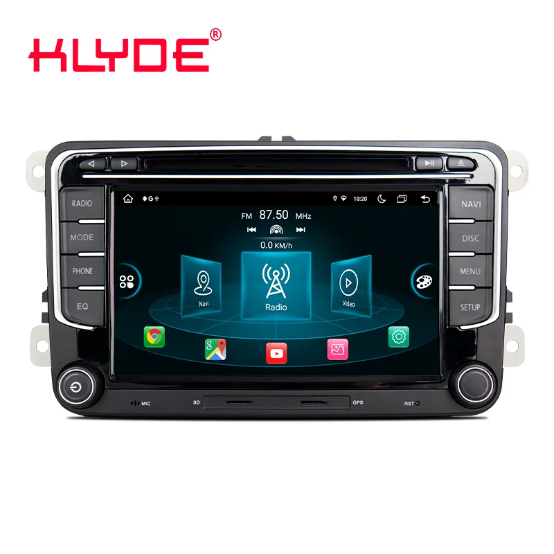 KD-7835 Wireless Carplay Auto Android 13 Multimedia Car Stereo Radio Audio DVD GPS Navigation for VW universal