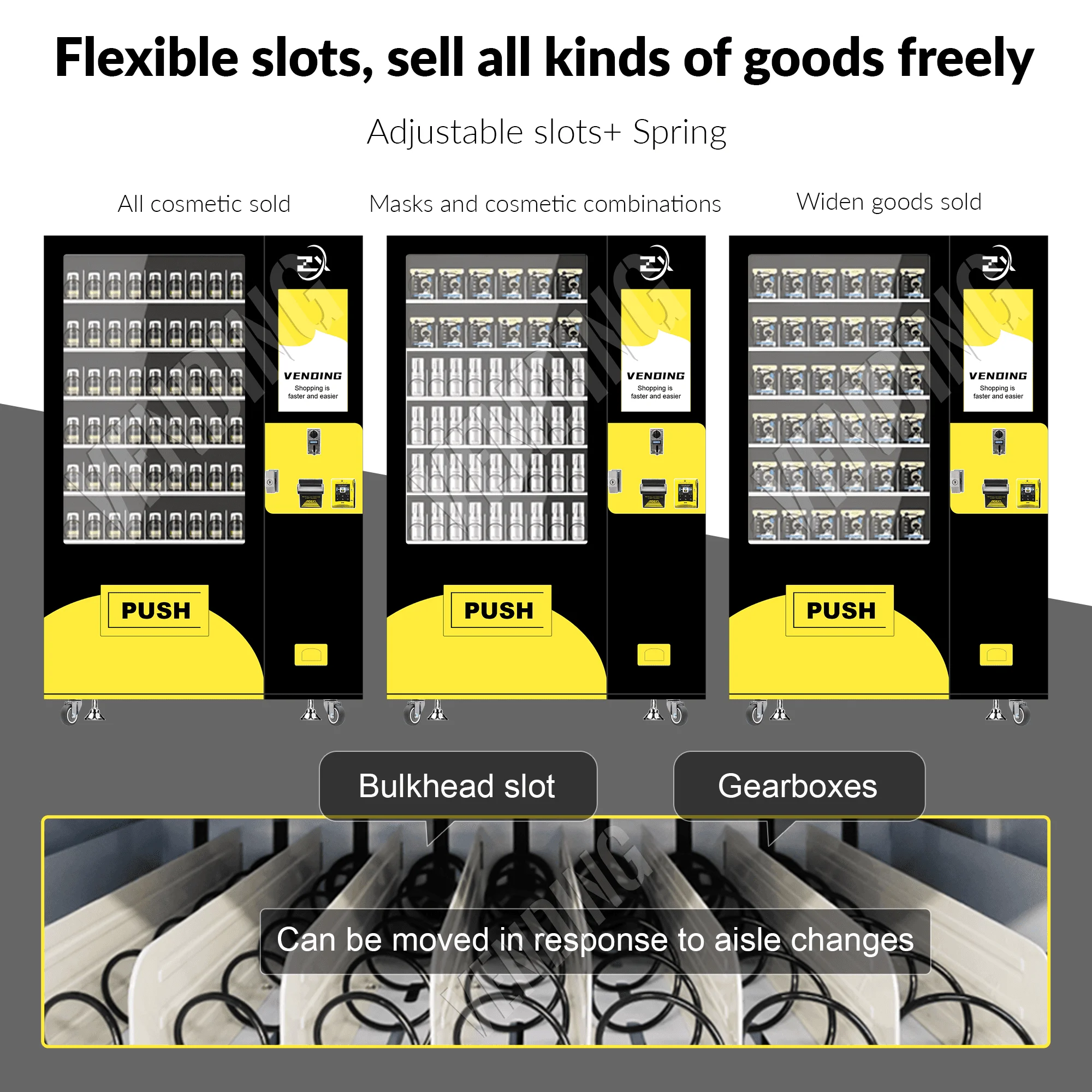 Sdk Function Coin/qr Code/token Beauty Products Vending Machine Credit Card And Token Payment System For Beauty Products