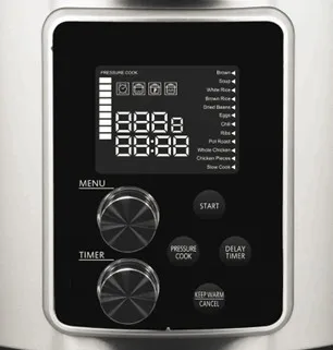 GT601-M06 Cookware LED display Knob control instant programmable electric pressure cooker