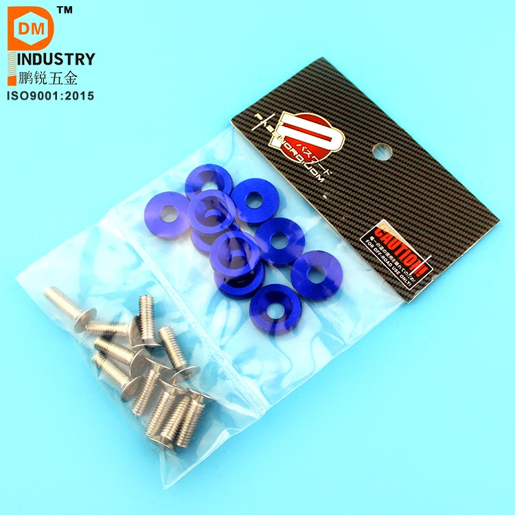 JDM Fender Washers Colorful Car Styling Universal Modification License Plate Bolts