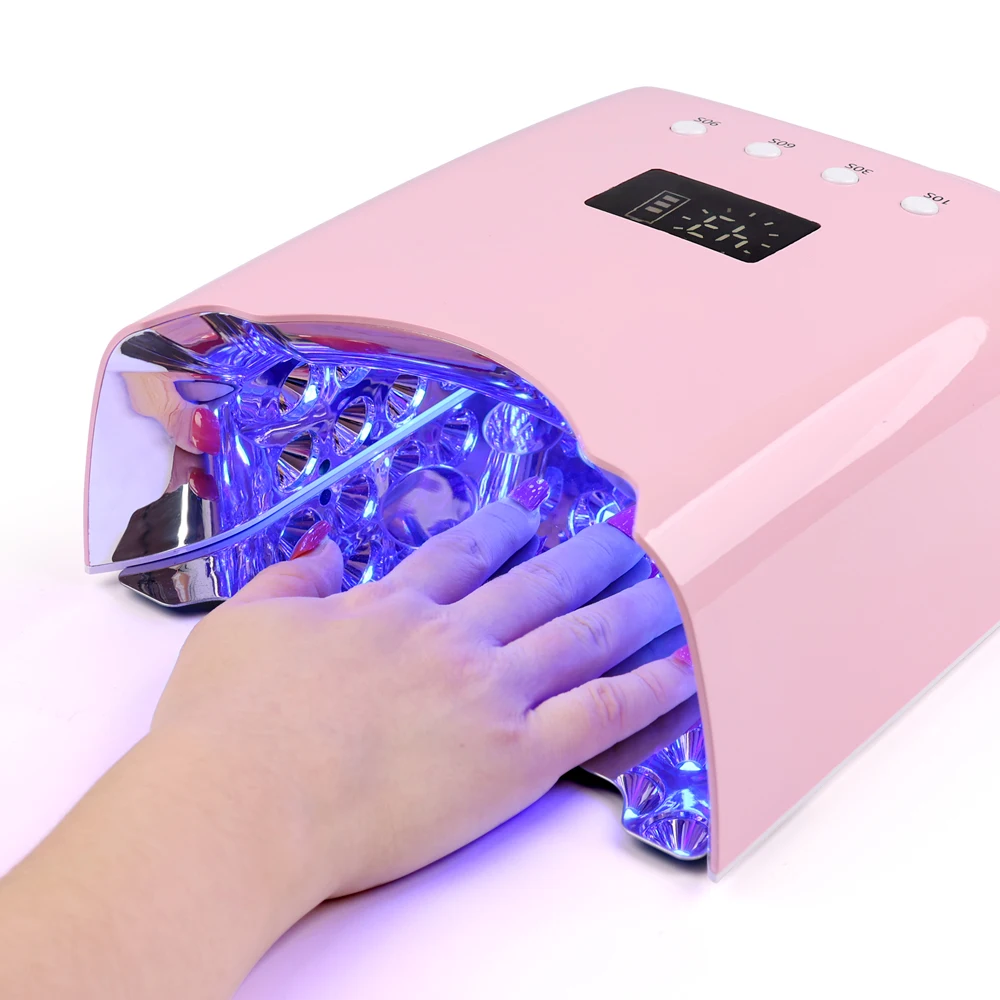 2024 Nail Product Professional Dryer Wholesale Nail Supplies 78W Rechargeable UV LED Nail Lamp