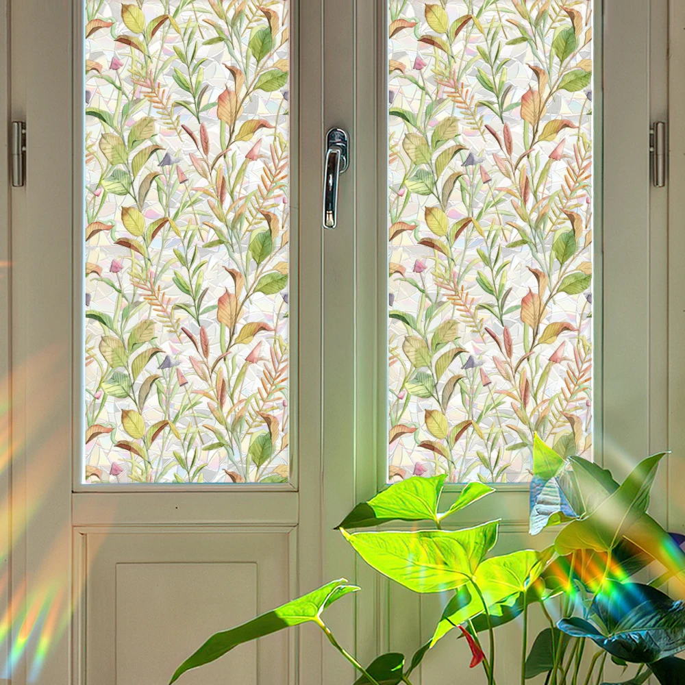 Пленка для уединения декоративная витражная оконная Тонировочная неклеевая стеклянная пленка стеклянной двери и офиса