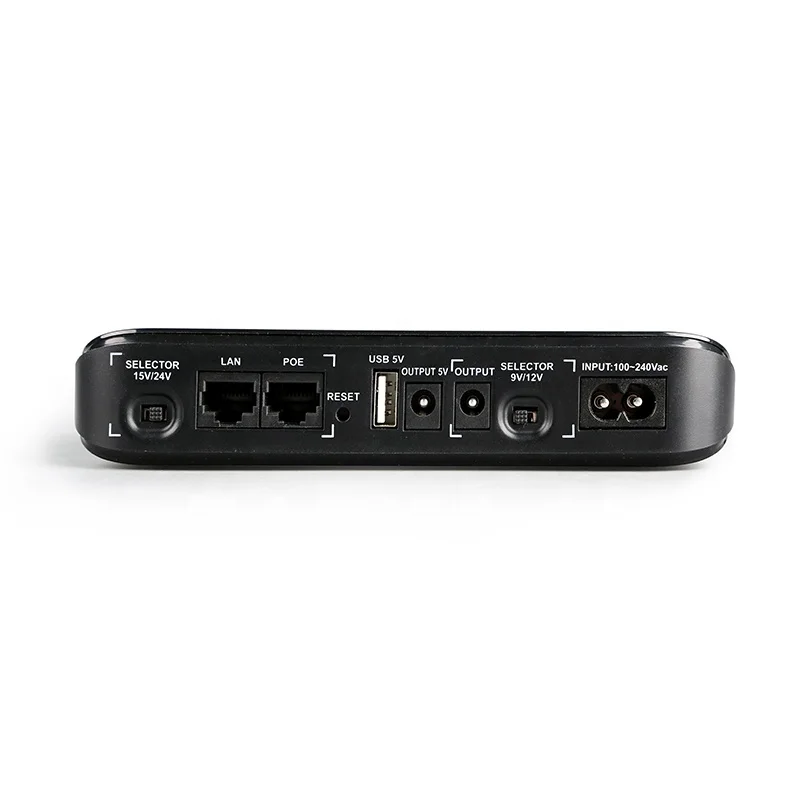 POE631P 5V 9V 12V 15V 24V 17W Mini UPS 880mah 10000mah DC для