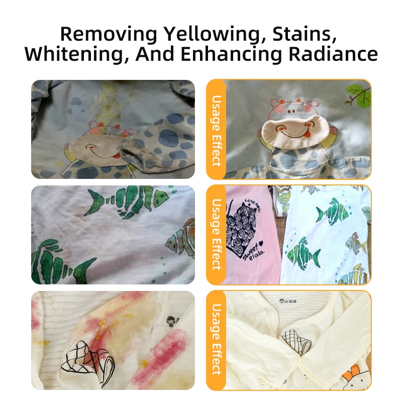 Yellowing Whitening Explosion Salt Powder Strong Infant Color-Safe Bleaching Powder For Clothes Fabric Laundry Stain Removal