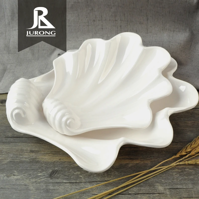 New style white irregular melamine western dinnerware sets wedding serving plates