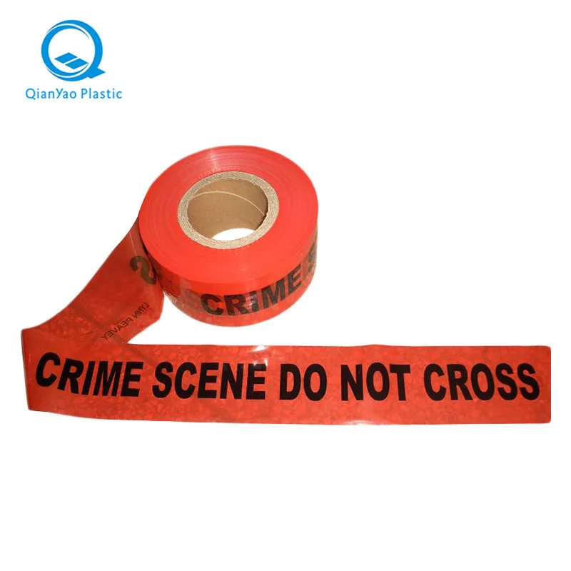 Fast Delivery Free Sample Non-adhesive Plastic Pe Film Strong Construction Danger Areas Marking Barricade Caution Tape