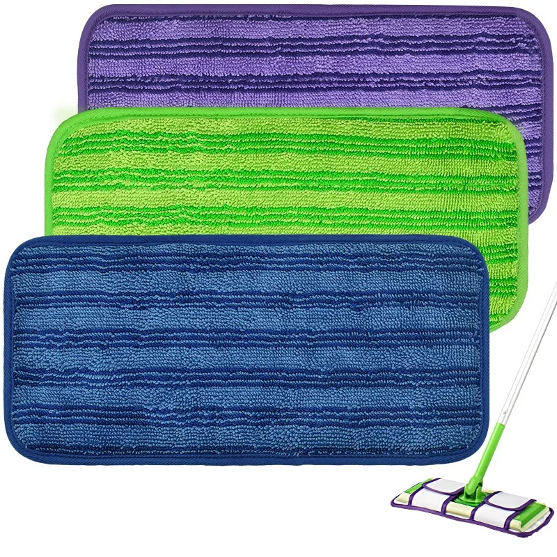 Suitable for Swi ffer Wet Jet 12inch  Microfiber Flat Mop Refill Machine Washable Mop Head