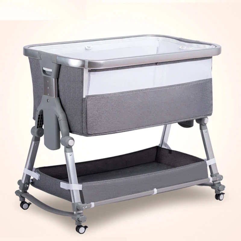 Removable crib foldable height adjustment stitching bed Baby Cradle  milk spilt portable/modern baby sleeping bed