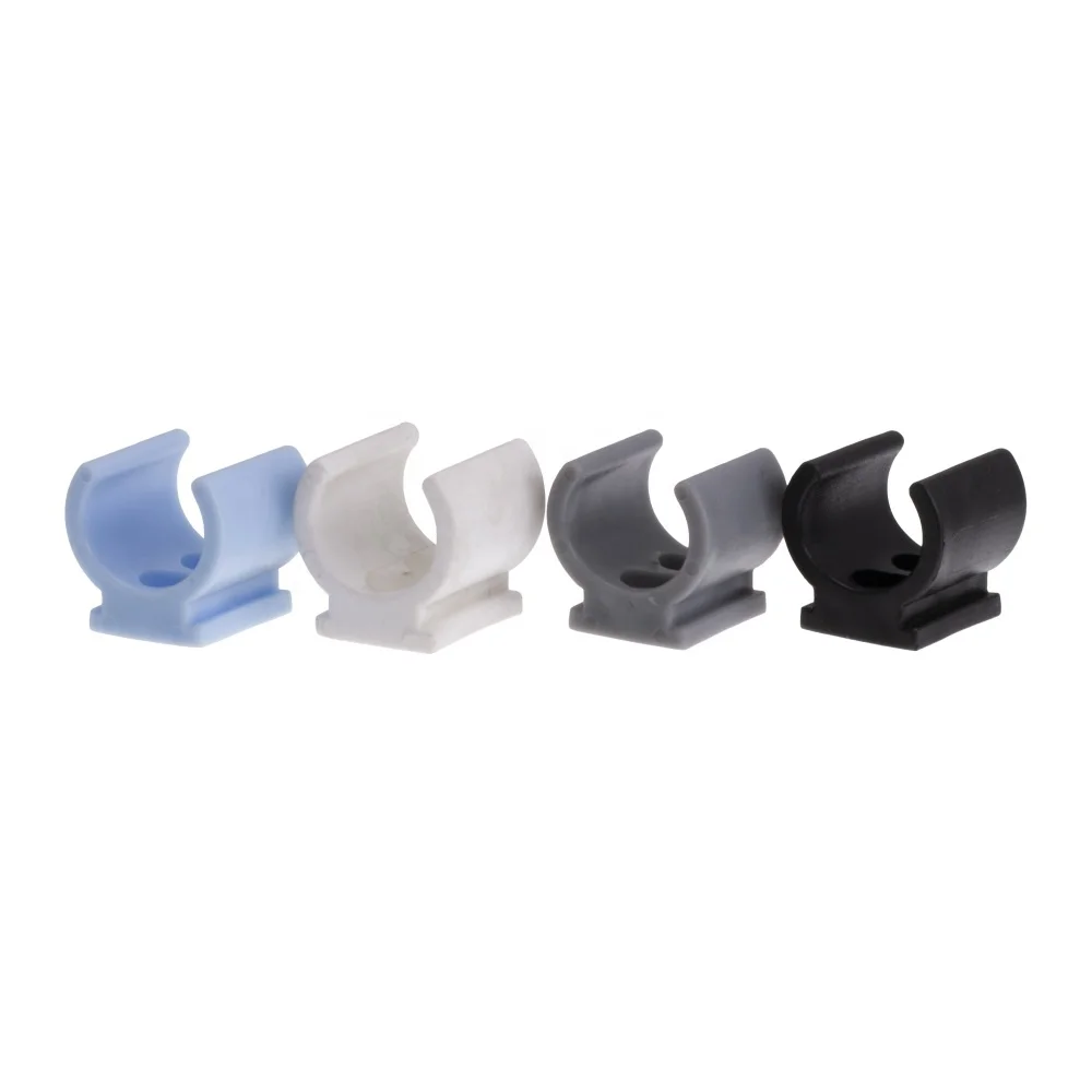 Double Hole Holder Fixed Pipe Plastic Saddle Clamp