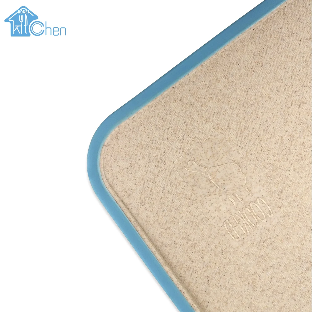 OEM Accepted Wheat Straw Plastic Kitchenware Set Hdpe Cutting Board Design Kitchen Cutting Boards Set