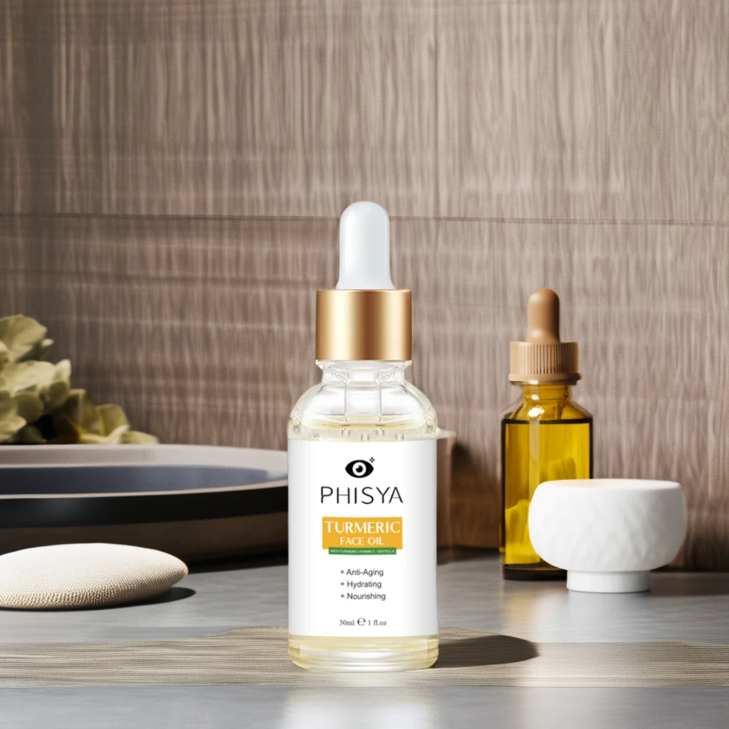 PHISYA  Organic Turmeric Oil Moisturizing Nourishing Skin Firming Anti Aging Wrinkles Removal Best Seller Face Oil