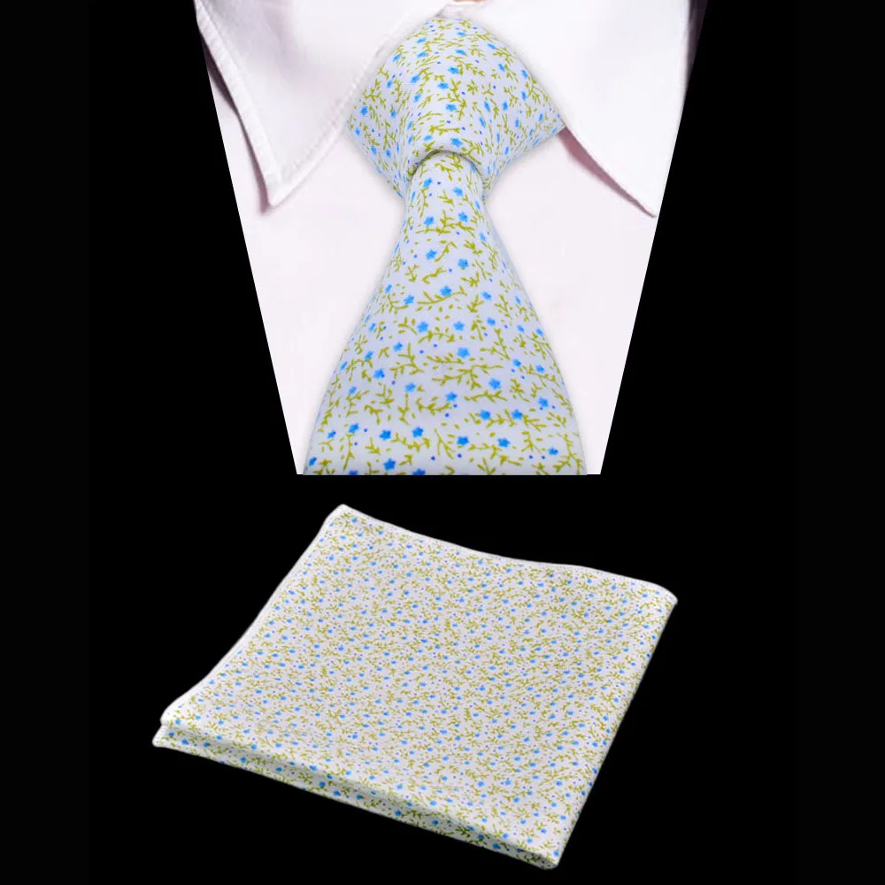 Носовой платок и галстук для мужчин из 100% хлопка с цветочным принтом по лучшей цене