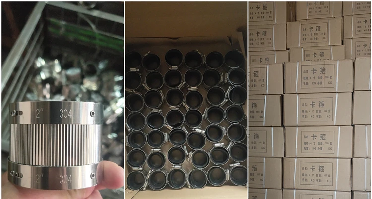 Pipe joint no hub type A coupling pipe clamp