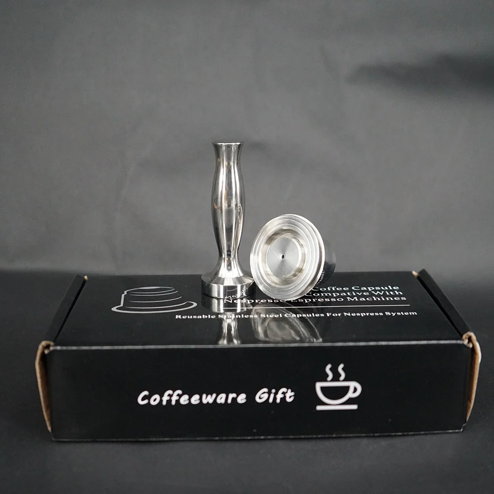 E-Commerce Sweet Empty Stainless Steel Coffee Reusable Capsules Coffee Tools For NESPRESSO Accessories Home Office Cafe