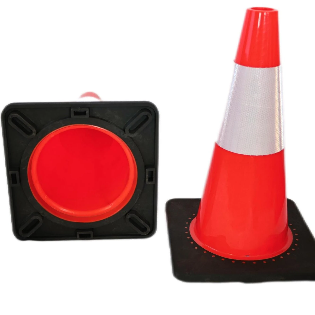 18 inches 450 mm  traffic cone  orange safety  cones Eco-friendly material reflective cone Wholesale Customization