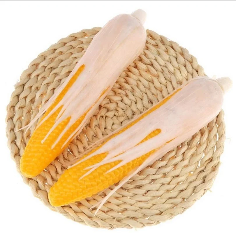 Realistic Faux Play Fake Food Replica Vegetable Corn On Cob Stage Prop