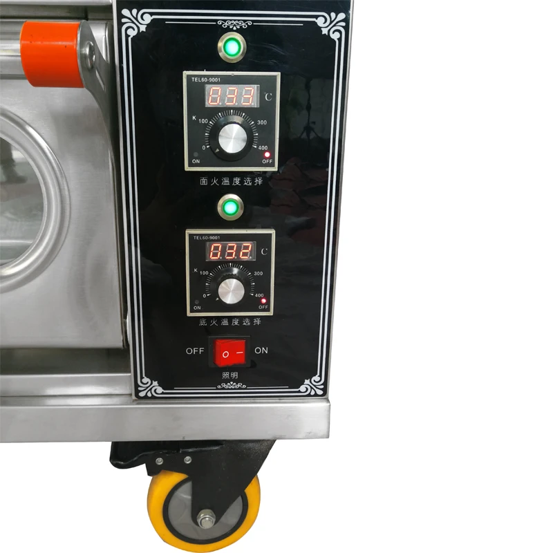 bakery equipment 2 tray luxurious tempered glass split-type bread pizza electric baking oven deck oven