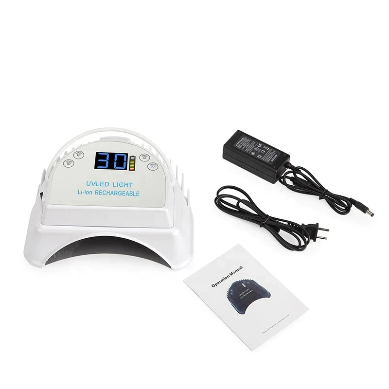 High Power Cordless Nail Gel Light 64W Wireless Gel nail Lamp With Handle