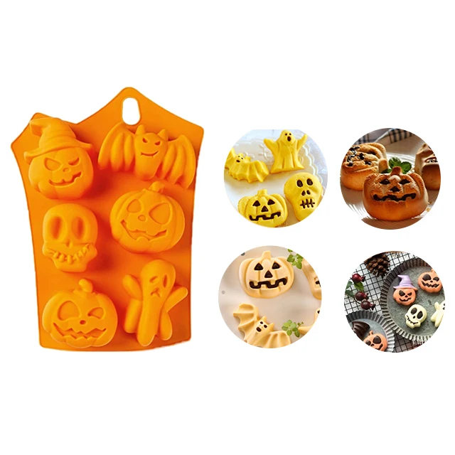 Custom Baking Set Removables Fondant Bakery Modern Silicone Halloween Mousse Cake Mold
