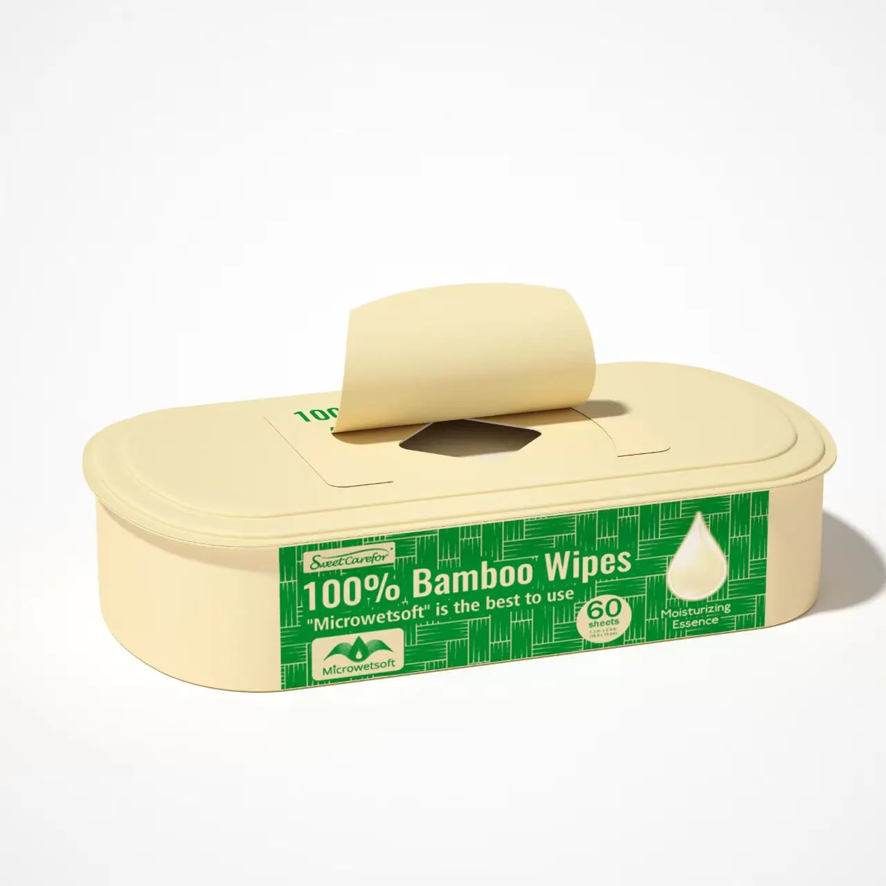 Sweet Carefor Microwetsoft bamboo toilet paper , both paper and the box is compostable ,biodegradable and eco-friendly