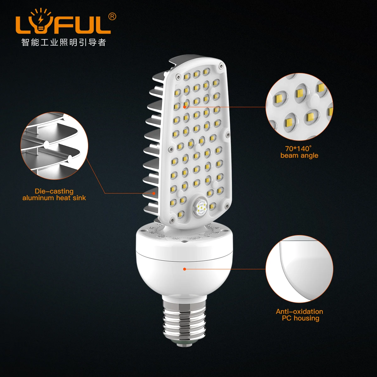 Светодиодная лампа, 30 Вт