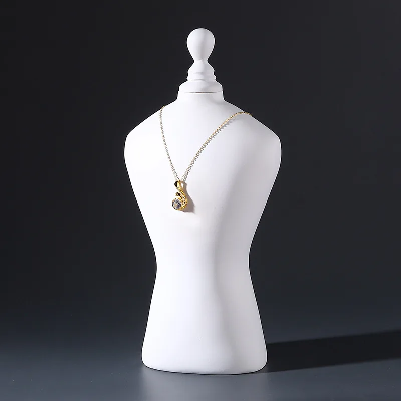 Resin Portrait Model Jewelry Necklace Neck Model Display Rack Shopwindow Display Jewelry Props Stand