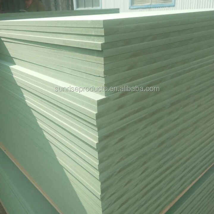 Green MDF board in waterproof features with high density