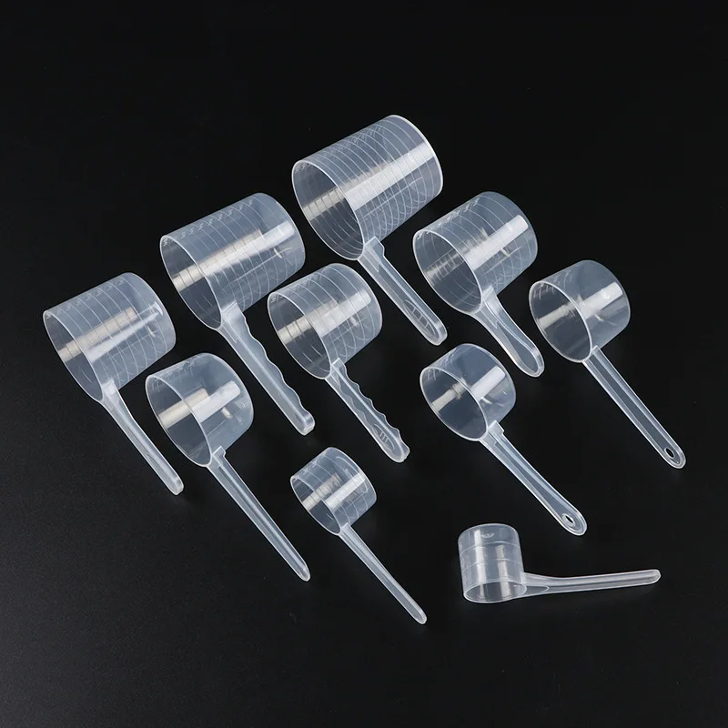 Factory wholesale high quality 50ml short handle plastic powder measuring spoon/powder spoon