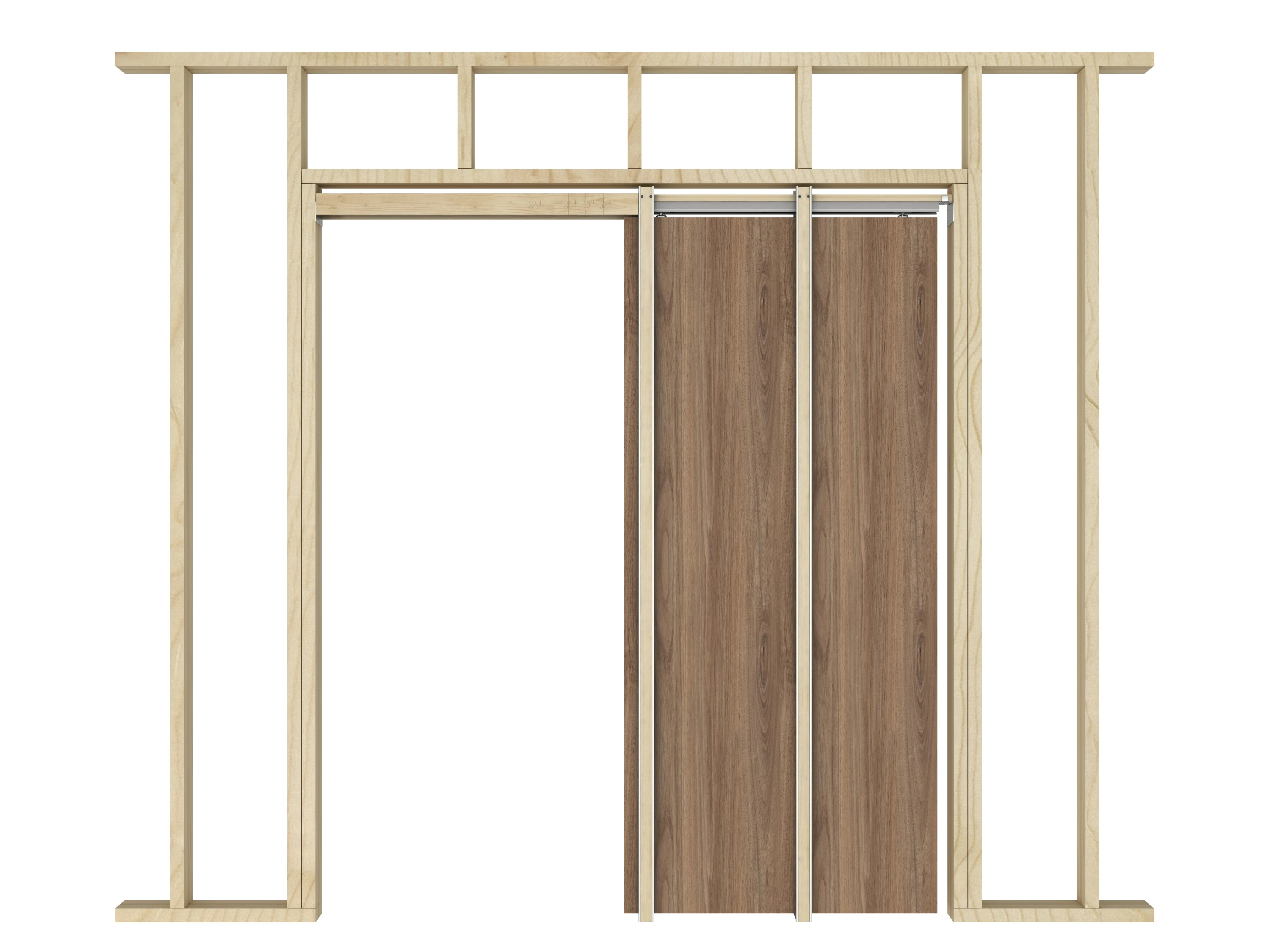 Factory Wholesale Pocket Door Sliding System Custom Door Sliding Hardware Kits