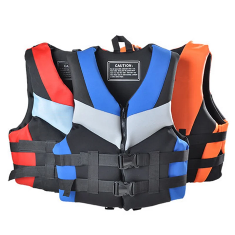 Sbart Kayak Life Jackets Neoprene Personal Flotation Adult High Buoyance Vest Sea Safe Swimming Fishing Life Vest Jacket