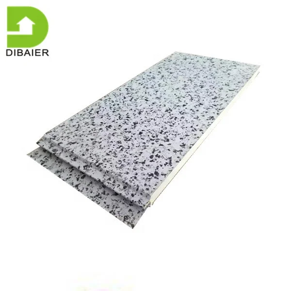 Waterproof  PU Sandwich Wall Panel PU Foam Board House Decor Material